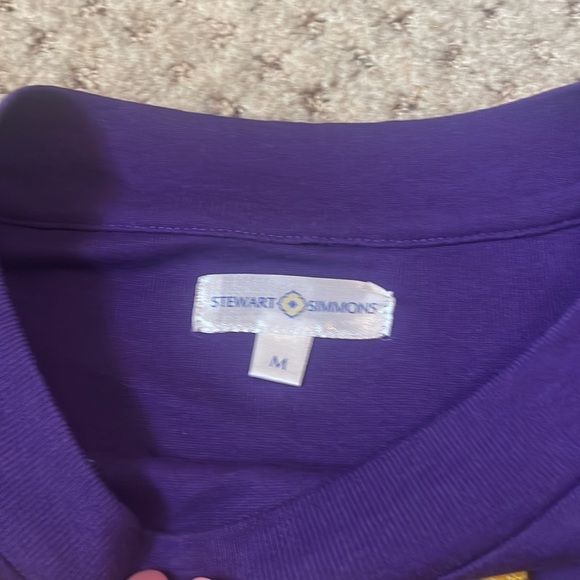 Stewart Simmons geaux  tigers long sleeve light sweater! Excellent condition! - Picture 3 of 3